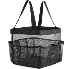Haundry Mesh Tote Bag Portable for College Dorm Room Essentials, Portable Shower Caddy Travel Tote Beach Bag with Large Capacity, Hanging Shower Bag for Beach, Swimming, Gym, Travel Essentials