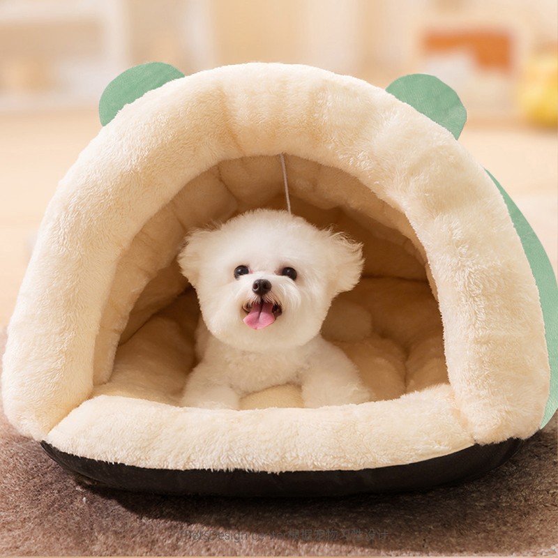 Cat Cave Bed Triangle Bed Warm Soft Comfortable Semi Enclosed