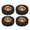 1 Inch RC Tires Brass Wheel Hub Rubber RC Car