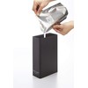 Yamazaki 4257 Two-Way Dispenser, Square, Slim, Body Soap, Black, Approx.