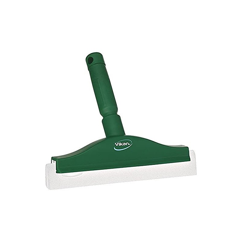 Vikan 77512 Squeegee,Fixed Head,Bench,10",PP/RB,Green