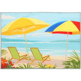 Olivia's Home Siesta Key Beachside Accent Washable Rug 22" x 32" Doormat