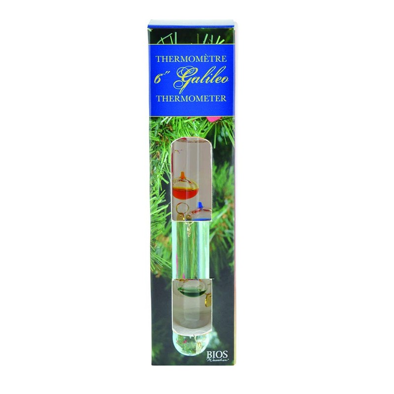 BIOS Weather 6-Inch Hanging Galileo Thermometer