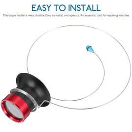 SEWACC 3pcs Magnifier Loupe Holder Wire Magnifier Holder Lens Wire Clip Head Band Wire Loupe Lens Headband Watchmakers Jewellers Eyeglass Holder for Watch Repair Accessories