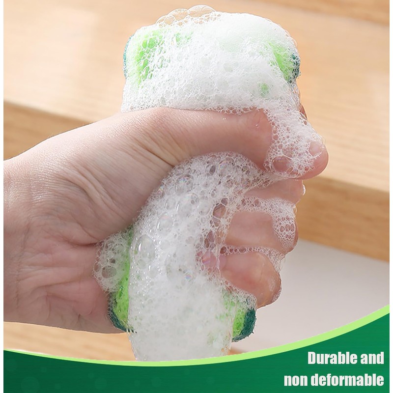 6 Pack Kitchen Cleaning Sponges Non-Scratch Dual-Sided Dish-washing & Cleaning