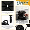 Havawish Cast Iron Wedge Pan with Black Silicone Hot Handle