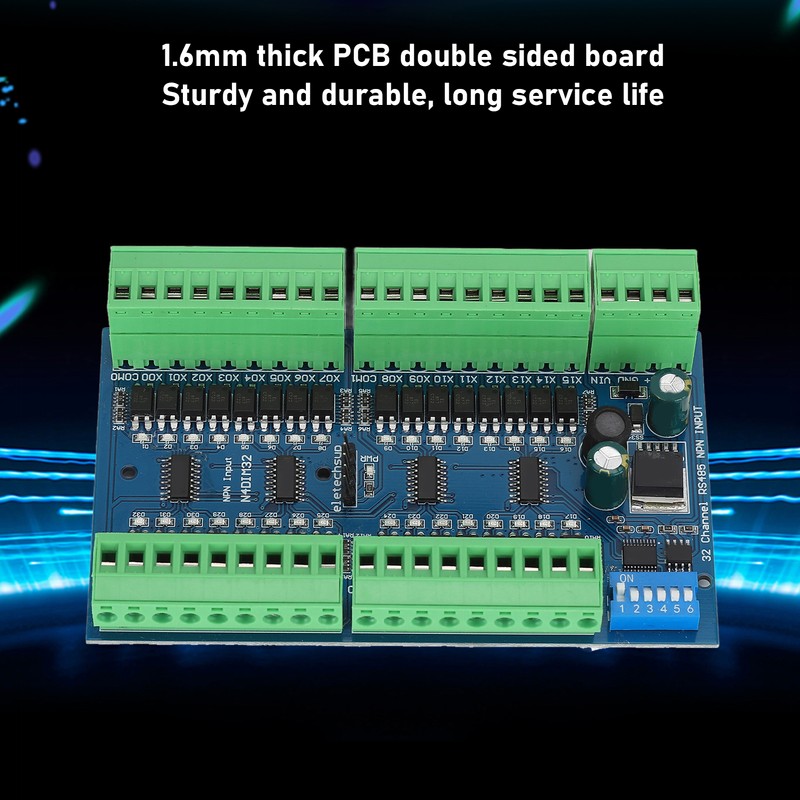 RS485 Input Controller 32 Channel DIN Rail Isolated PLC Switch