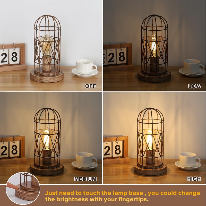 Touch Control Table Lamp for Small Spaces - 3 Way