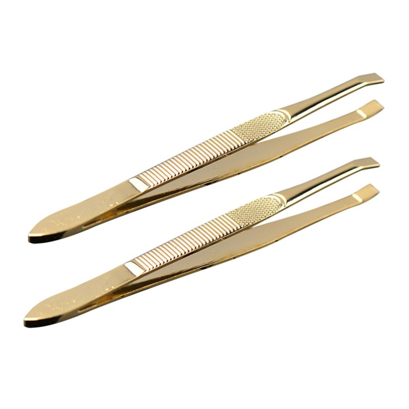 OATIPHO 10 pcs Stainless Steel Eyebrow Tweezer Removal Tools for