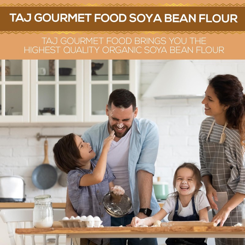 TAJ Soya Bean Flour 2-Pounds | Soy Bean Flour |