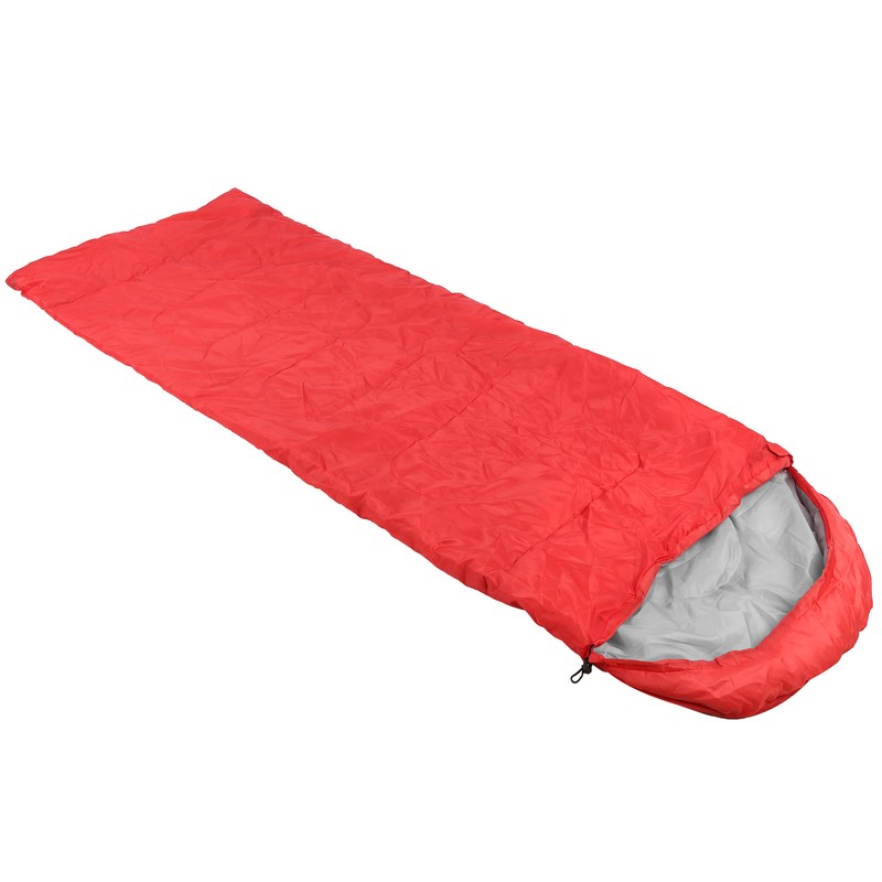Adult Outdoor Envelope Sleeping Bag with Hood Waterproof for Camping