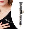 Oboe Brooch Pin Fashion Elegant Simulation Metal Musical Instrument Brooch