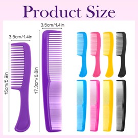 Bulk Hair Brush Set, Individually Wrapped Detangling Brushes for Wet & Dry Hair, Disposable Fine Wide Hair Combs for Women Men Travel Hotel Shelter Charity Supplies 5 Colors (6.8 inch, Count, 50)