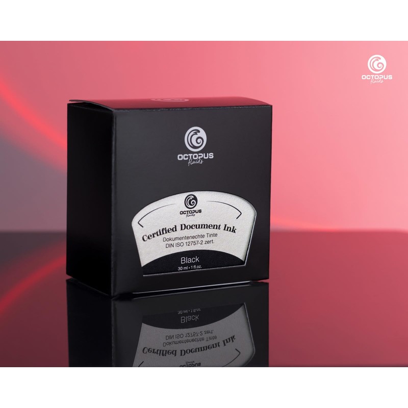 Indelible Ink Black with Converter, Certified According to DIN ISO