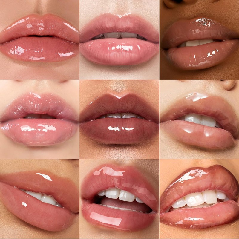Vita-Lip Gloss 8-Piece Set, Hydrating High Shine Finish, with Argan,