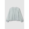 JAJU [JAJU] Women's Soft Shirring Cropped Jumper_Mint Grey