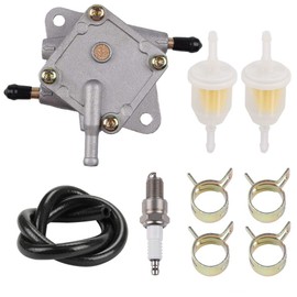 AloneGoer 72021-G01 Golf Cart Fuel Pump for EZGO 295cc & 350cc Golf Carts TXT & Medalist 4-cycle models 1994-UP with Fuel Line Spark Plug