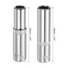 sourcing map 6-Point Shallow Socket, 1/4" Drive 2pcs 7mm Deep