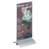 Durable Presenter Dl Stylish Acrylic Table Sign with Aluminium Base