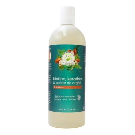 Shampoo Capilar Biotina + Aceite De Argán & Keratina 1 Litro