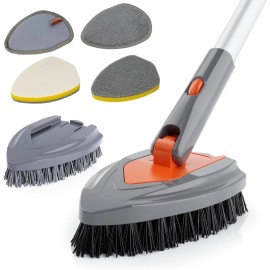 Eazer 4-in-1 Long-Handled Tub Scrubber-Versa