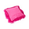 Genuine Mongolian Sheepskin Cushion Pillowcase 30x30cm (big variety of colours)