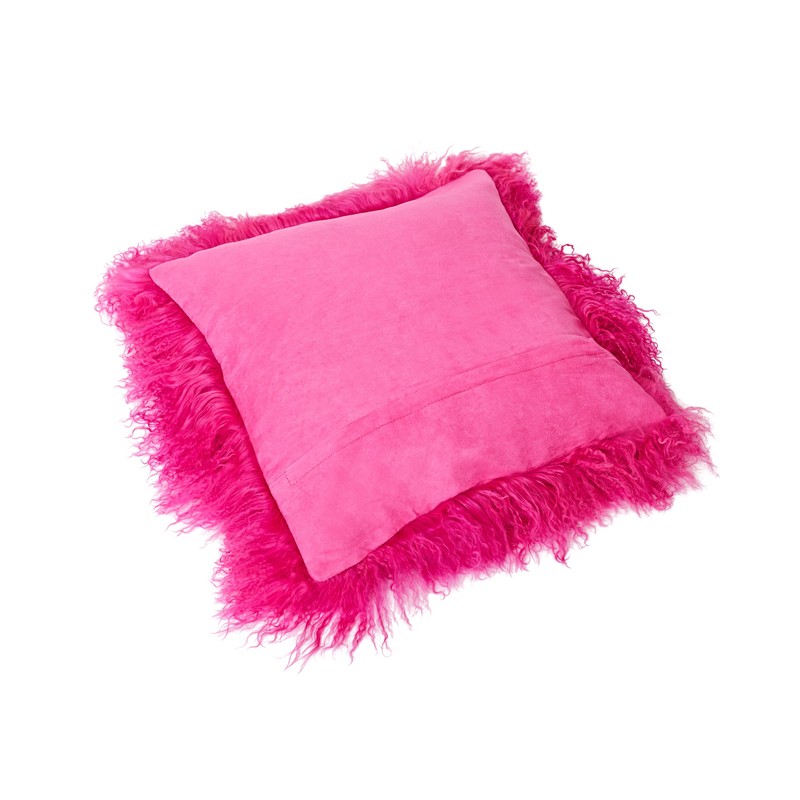 Genuine Mongolian Sheepskin Cushion Pillowcase 30x30cm (big variety of colours)
