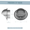 Insvrecho 6-Inch Round Dryer Vent Covers Outdoor, Stainless Steel exhaust