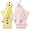JOYNCLEON 2 Pack Toddler Bath Towels with Hood Thick Toddler