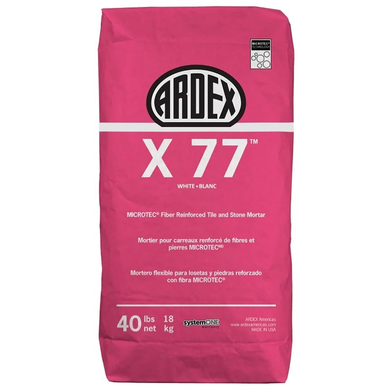 Ardex X77 White Microtec Fiber Reinforced Tile and Stone Mortar