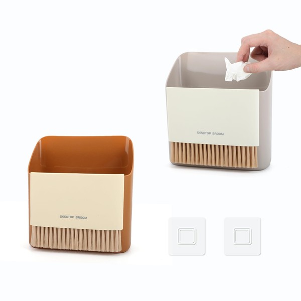 SAYAPE Small Broom and Dustpan Set, Portable Hand Whisk Broom