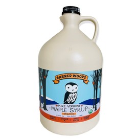 Organic 1 Gallon Dark Robust Vermont Maple Syrup - Grade A - From Barred Woods Maple