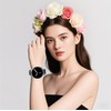 GeeBerYo Two-Tone Flower Engraved Bands Compatible with Galaxy Watch 8
