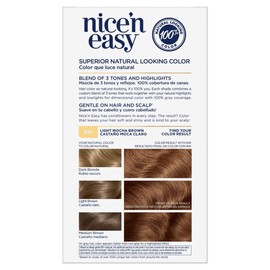 Clairol Nice'n Easy Permanent Hair Color, 6W Light Mocha Brown, 1 Count