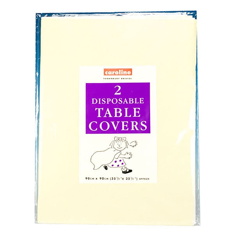 Square Paper Tablecovers Silver 90Cm For Themed Party Decorations &