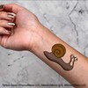 4 x 'Snail' Temporary Tattoos - Water Resistant, Skin-Safe, Non-Toxic