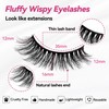 CINYOLA 10 Pairs Mink Lash Fluffy Wispy False Eyelashes, Cat