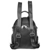 Womens Real Leather Fashion Backpack Casual Style Eliza (Black)