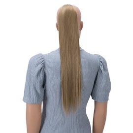 PRETTYSHOP 60 cm Hairpiece HC11, Straight Ponytail Braid Hair Extension, Blonde