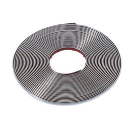 X AUTOHAUX 32ft Automotive Trim Car Truck RV Door Window Bumper Side Body Trim Strip Scratch Proof Protector Strip 3/8" 10mm Silver Tone