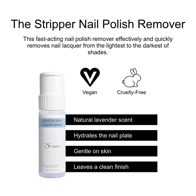 Deborah Lippmann The Stripper | Nail Polish Remover, Fast-Acting |