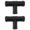 SG Store 2Pcs TEE Heater Water Coolant Hose 3/4" x