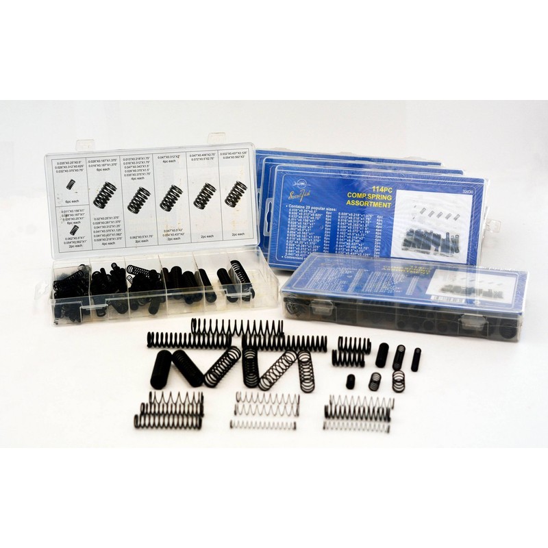 SWORDFISH 32030 114pc Black Oxide Finish Compression Spring Assortment