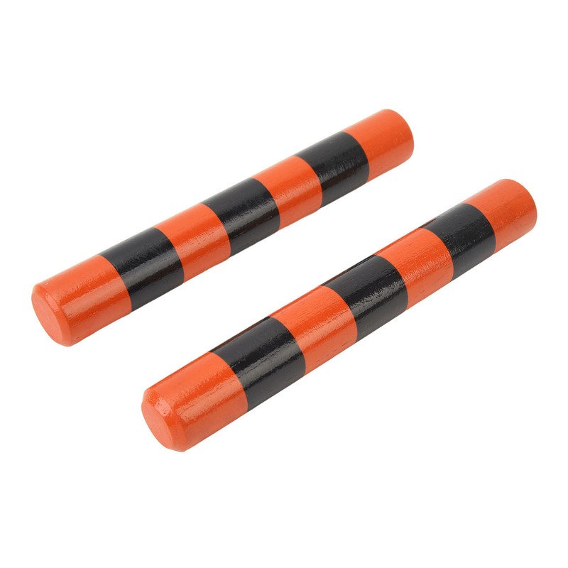 1 Pair Rhythm Sticks Wooden Case Iron Beads Sand Stick