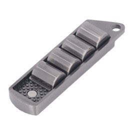 Metal Fidget Toys, Pea Pod Keychain Magnetic Fidget Slider Portable Metal Fidget Slider EDC Fidget Toy Stress Relief Toy ADHD Fidget Toys, Office Desk Toys for Men (Silver)