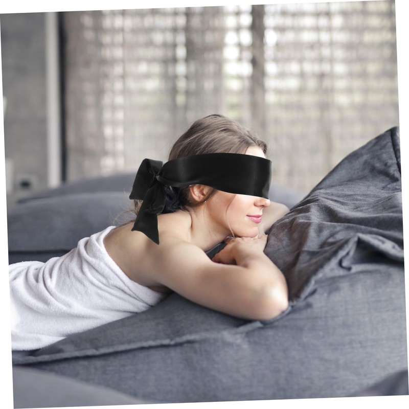 Beavorty 2pcs Silk Sleep Mask: Silk Eye Sleeping Mask Adjustable