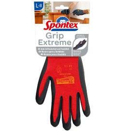 Spontex Grip Extreme Nitrile Foam Work Gloves - EN 388 - Lightweight Flexible - Colour Not Selectable - Large - 1 Pair