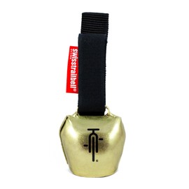 swisstrailbell® Mexico Edition GoldBell - BlackBike, Black Band, Bicycle Bell, Trailbell, Signal Bell