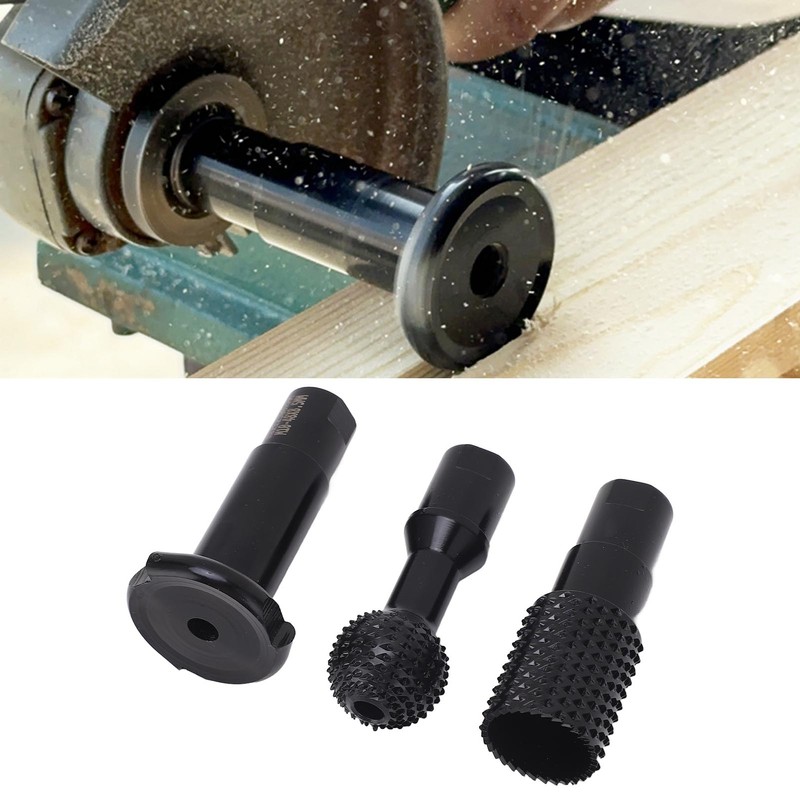 3PCS Angle Grinder Attachments M10 Rotary Sphere Burr Grinding Slotting