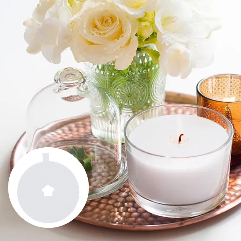 Honbay 100PCS Disposable Candle Protectors - Paper Lids with Pull